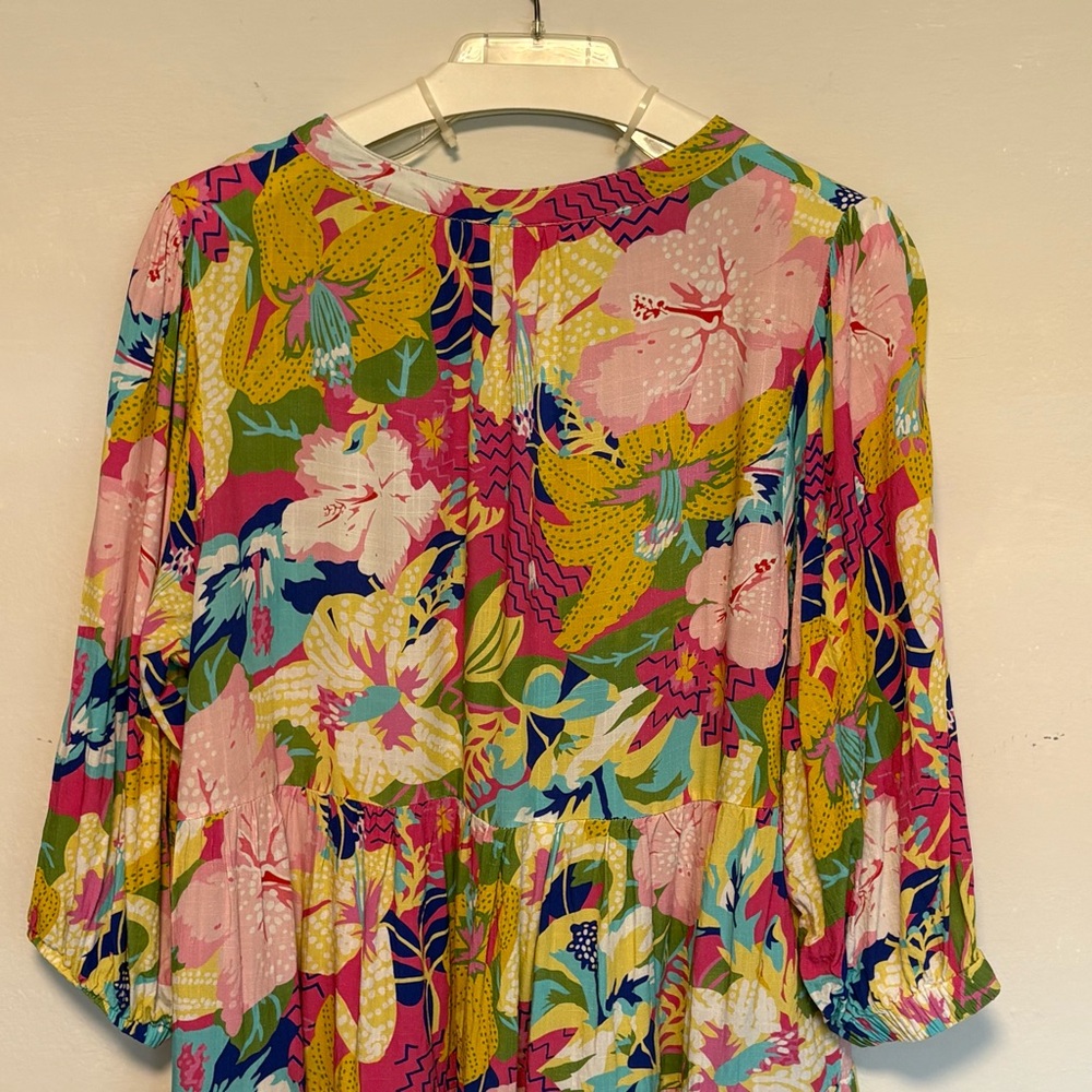 UMGEE Elora Split Neck Floral Dress - Picture 8 of 11